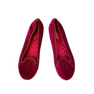 Cole Haan velvet ballet flats with nike air soles